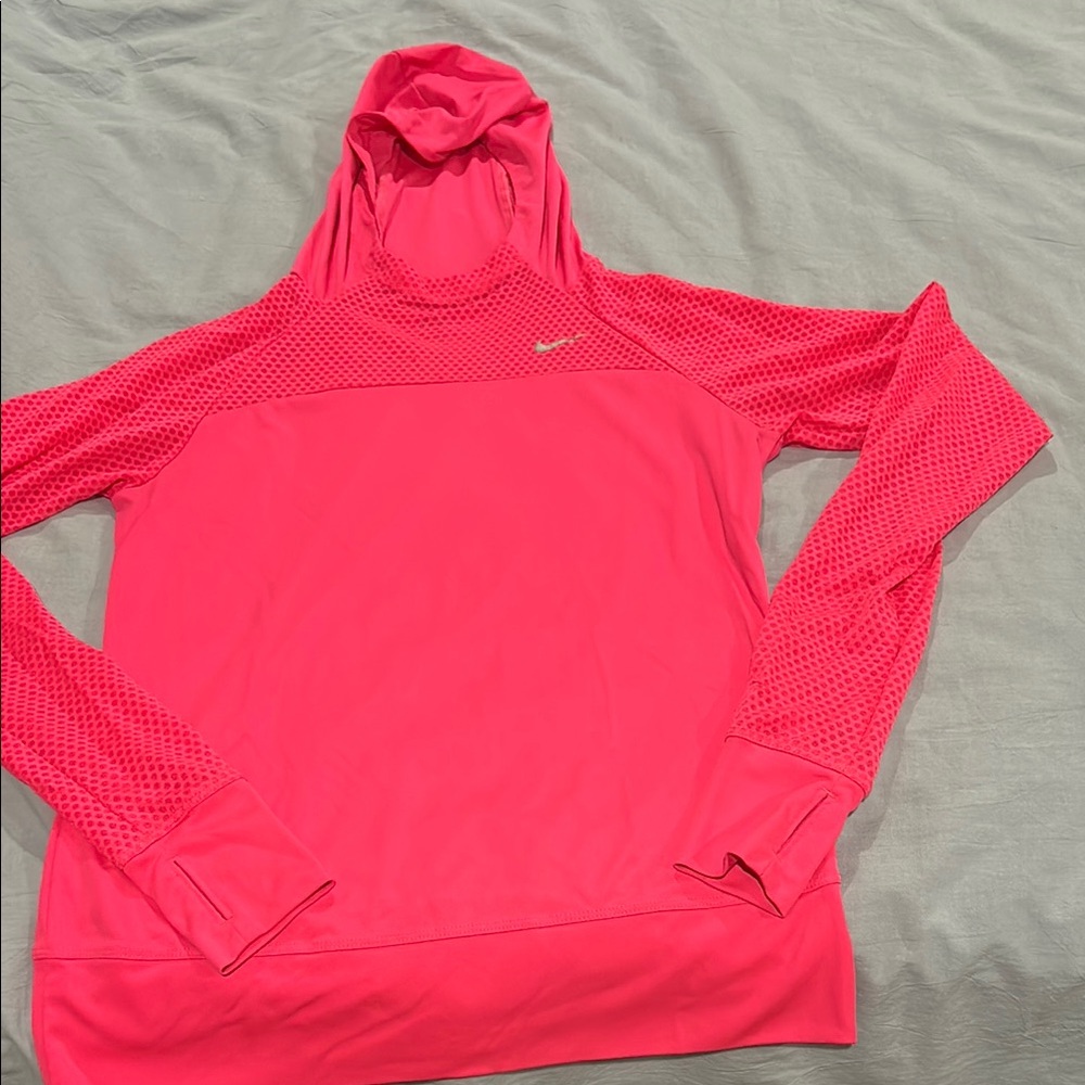 Nike Women's Pink Hoodie Top
